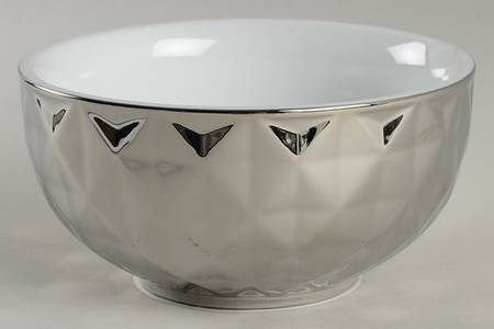 Asscher-Electroplate Silver Soup/Cereal Bowl