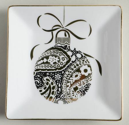 Sugar Plum Square Appetizer Plate