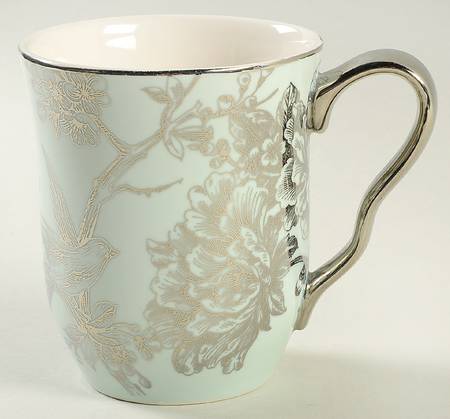 Adelaide Green and Silver Mug