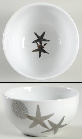 Coastal Life Electroplate Silver Soup/Cereal Bowl