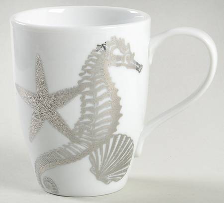 Coastal Life Electroplate Silver Mug