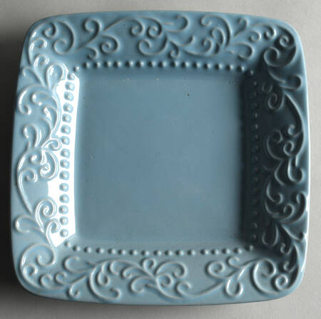 Brianna Blue Salad Plate