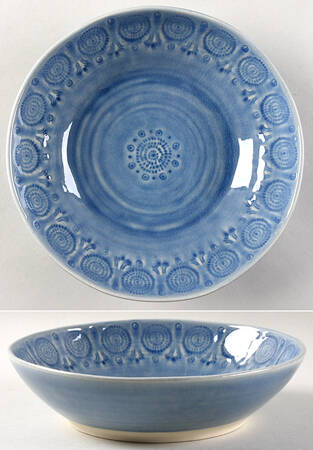 Old Havana Iris Blue 8" Soup/Pasta Bowl