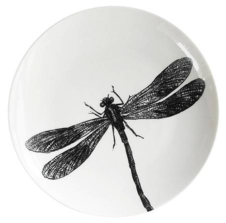 Beetle and Dragonfly Salad Plate