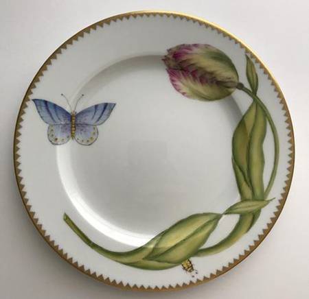 Pink Tulip Salad Plate