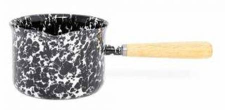Splatterware Black Open Saucepan