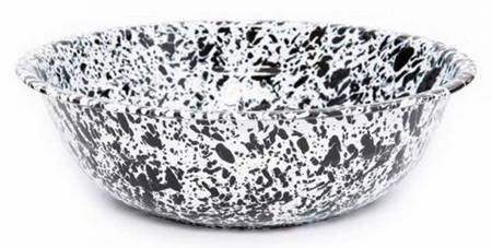 Splatterware Black 14" Basin Bowl