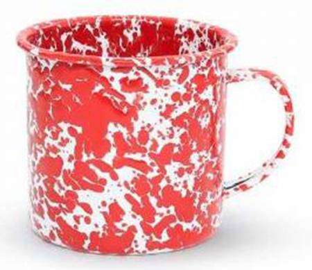 Splatterware Red Jumbo Mug by Crow Canyon Home