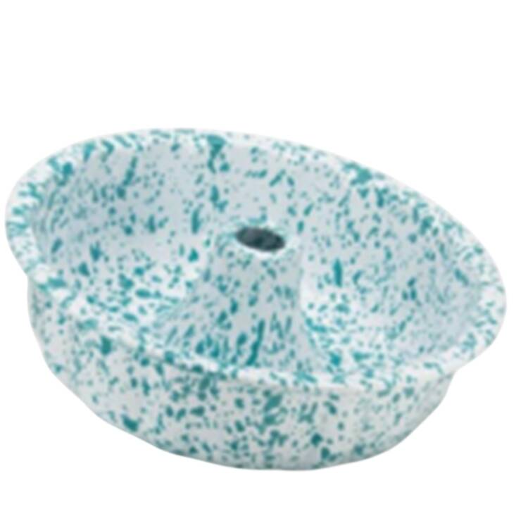 Splatterware Turquoise Bundt Pan