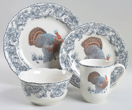 Balmoral Blue 4 Piece Place Setting