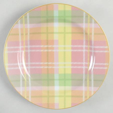 Easter Plaid Appetizer Plate