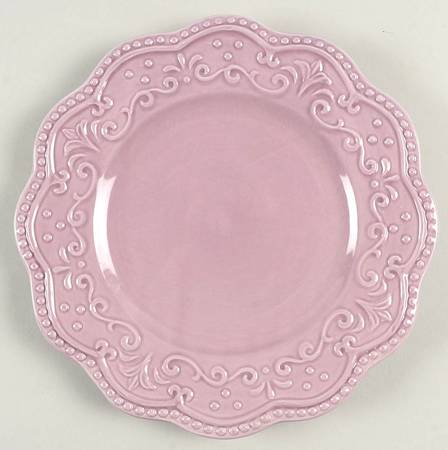 Scallop Lilac Salad Plate