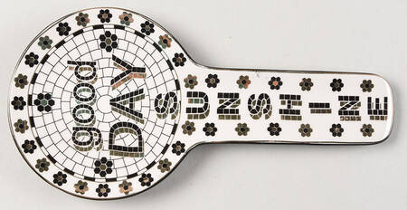 Bistro Tile Spoon Rest/Holder (Holds 1 Spoon)