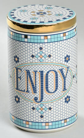 Bistro Tile Medium Canister & Lid