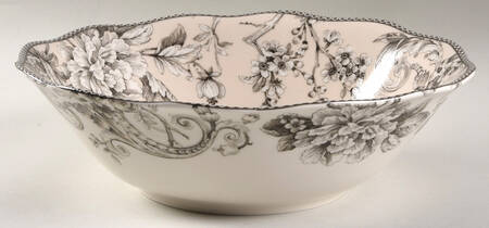 Adelaide Antique White 10" Round Serving Bowl