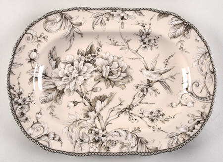 Adelaide Antique White 14" Oval Serving Platter