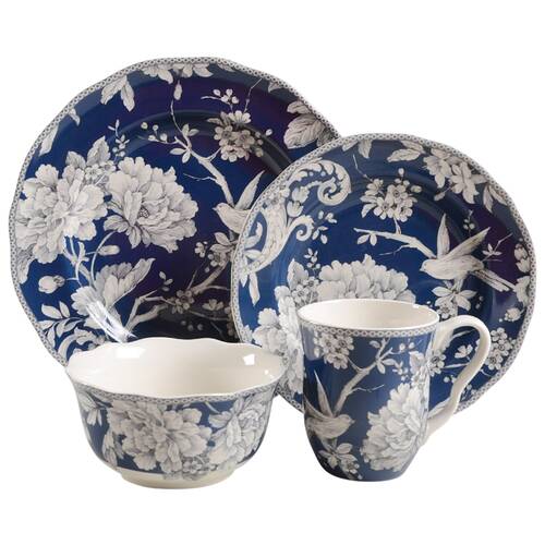 Adelaide Dark Blue 4 Piece Place Setting