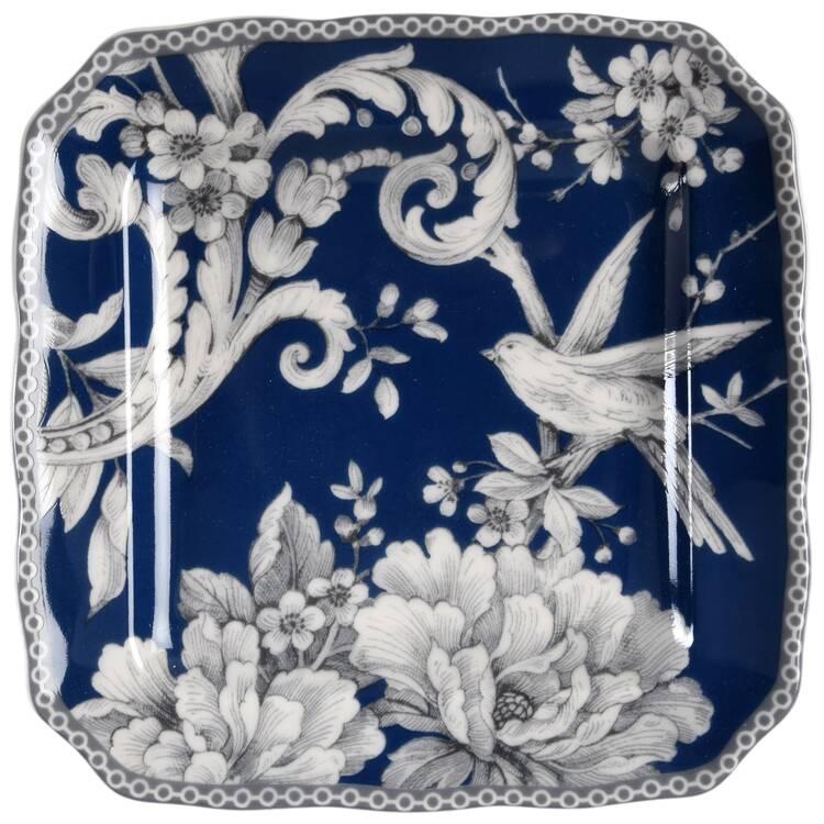Adelaide Dark Blue Square Appetizer Plate by 222 Fifth (PTS)