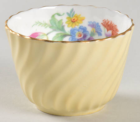 602 Pale Yellow Mini Open Sugar Bowl