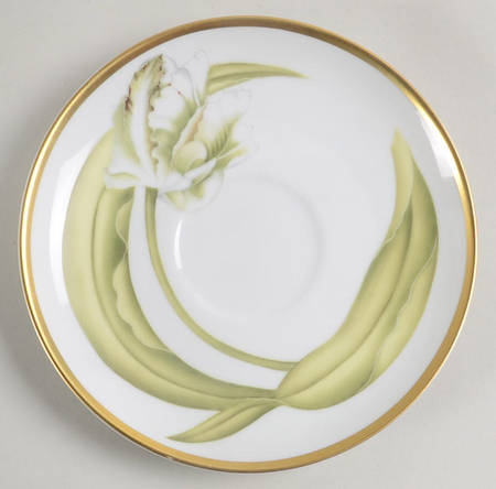 White Tulips Saucer