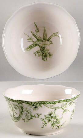 Adelaide Moss Green Soup/Cereal Bowl