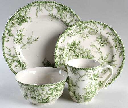 Adelaide Moss Green 4 Piece Place Setting