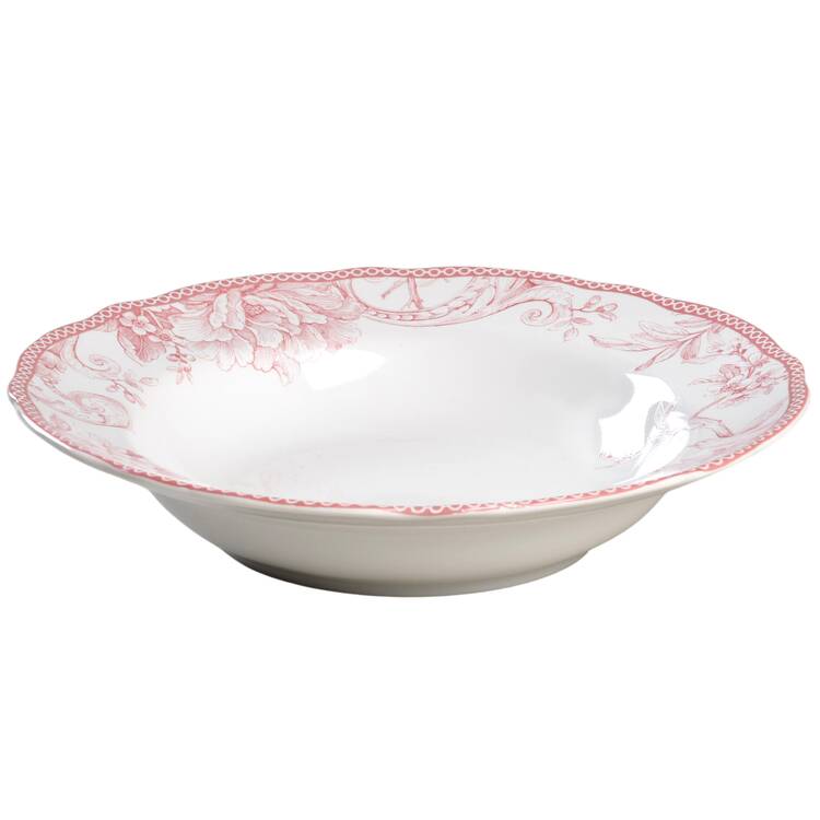 Adelaide Blush Large Rim Soup Bowl