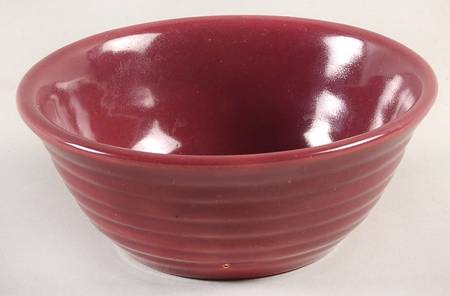 Ring Red Brown Dessert Bowl