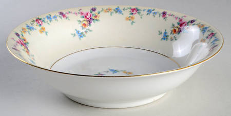 Barbara (Gold Trim) 9" Round Vegetable Bowl