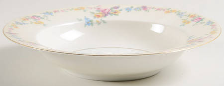 Barbara (Gold Trim) Rim Soup Bowl