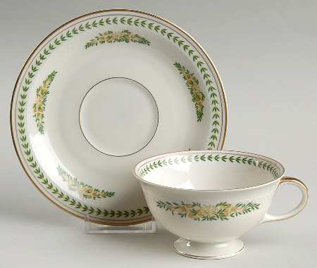 Footed Cup & Saucer Set