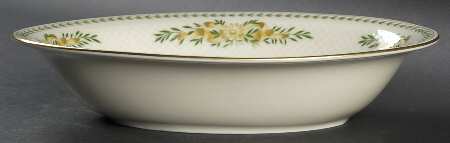 Greenbriar 9" Oval Vegetable Bowl by Baronet