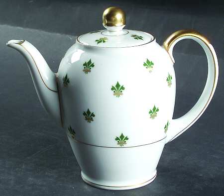 Nanette (Gold Verge) Individual Coffee Pot & Lid