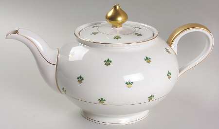 Nanette (Gold Verge) Teapot & Lid