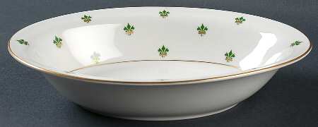 Nanette (Gold Verge) 9" Oval Vegetable Bowl