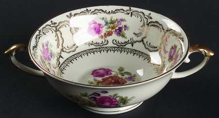 Rhapsody Footed Cream Soup Bowl by Baronet