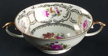 Rhapsody Footed Cream Soup Bowl by Baronet