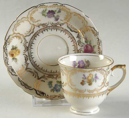 Rhapsody Footed Demitasse Cup & Saucer Set by Baronet