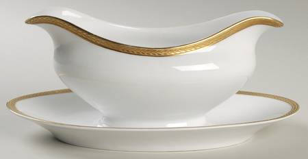Golconda Gravy Boat with Attached Underplate