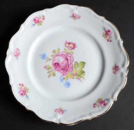Meissen Rose Salad Plate