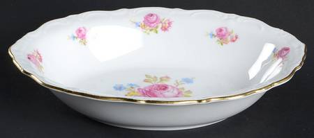 Meissen Rose 9" Oval Vegetable Bowl