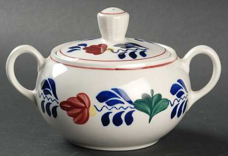 Boerenbont Sugar Bowl & Lid