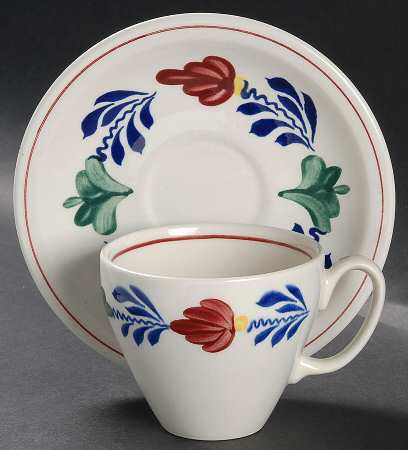 Boerenbont Flat Cup & Saucer Set