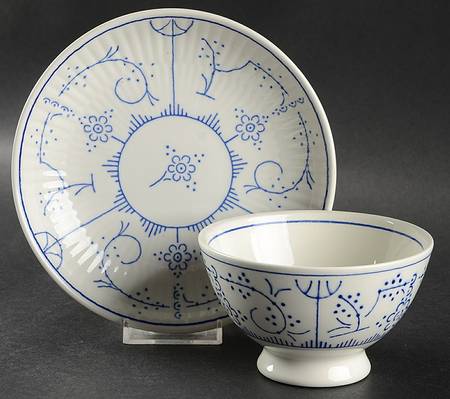 Copenhague Footed No Handles Cream Soup & Saucer Set