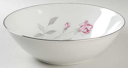 Pink Rose 9" Round Vegetable Bowl