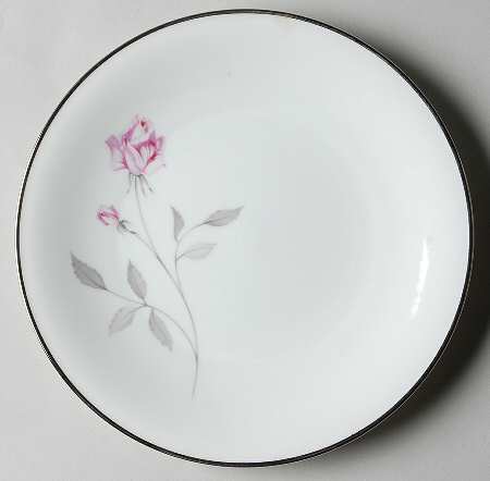 Pink Rose Salad Plate