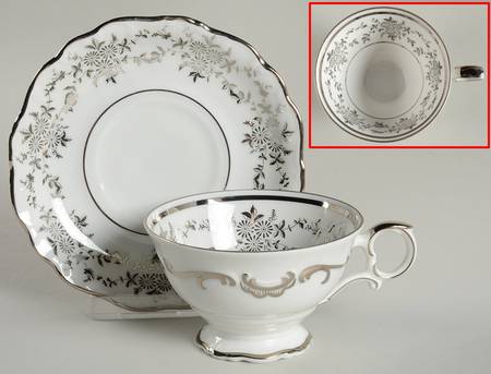 Romance Footed Cup & Saucer Set