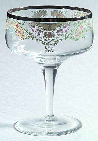 Brocade Glassware Sherbet