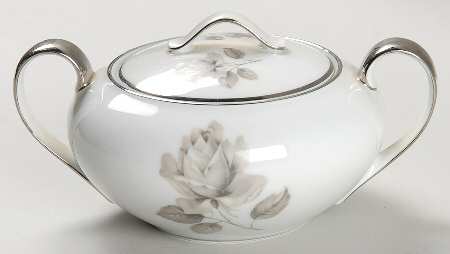 Whispering Rose Sugar Bowl & Lid