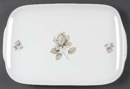 Whispering Rose 12" Rectangular Serving Platter